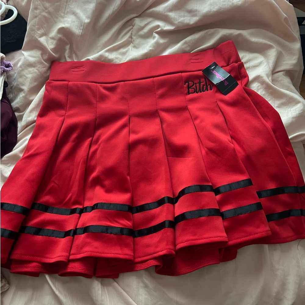 Red Skater Skirt from Spencer’s - XL, never worn